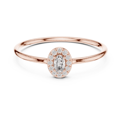 14K Gold 0.14 Ct Lab-Grown Diamond Ring for Women Simple Fine Jewelry Everyday & Gift Wear Anniversary Gift Lab Grown Diamond