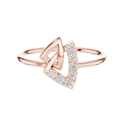 Round Cut Diamond Ring 14 K Yellow Gold Ring For Wommen |pure carat