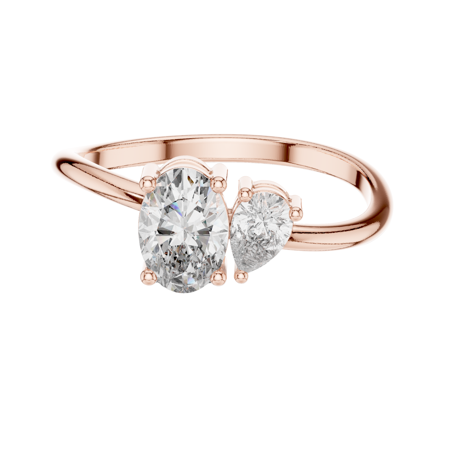 PRS/Oval  Cut Diamond Ring 14 K Yellow Gold Ring For Wommen |pure carat