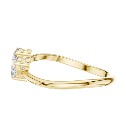 PRS/Oval  Cut Diamond Ring 14 K Yellow Gold Ring For Wommen |pure carat