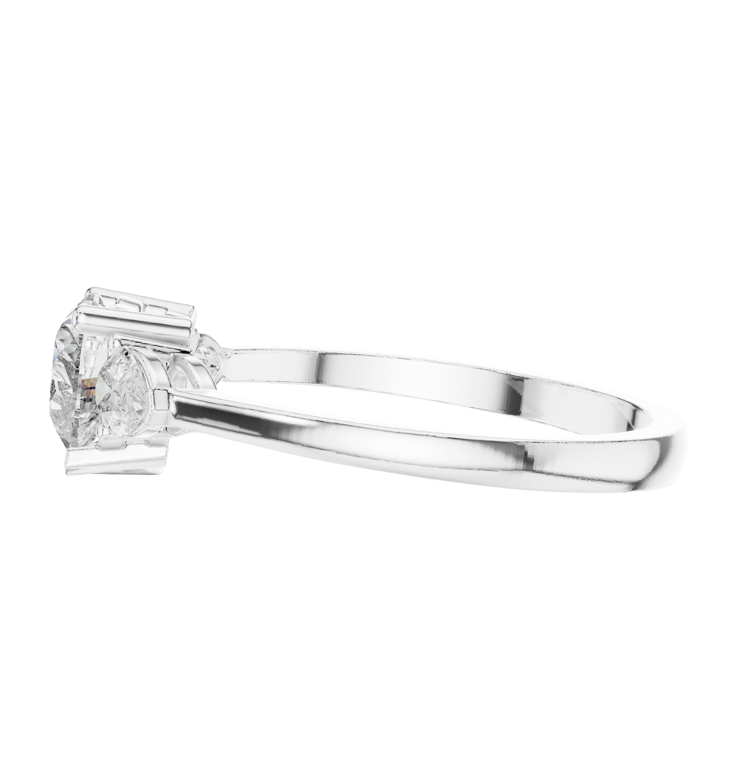 Heart/PRS  Cut Diamond Ring 14 K Yellow Gold Ring For Wommen |pure carat