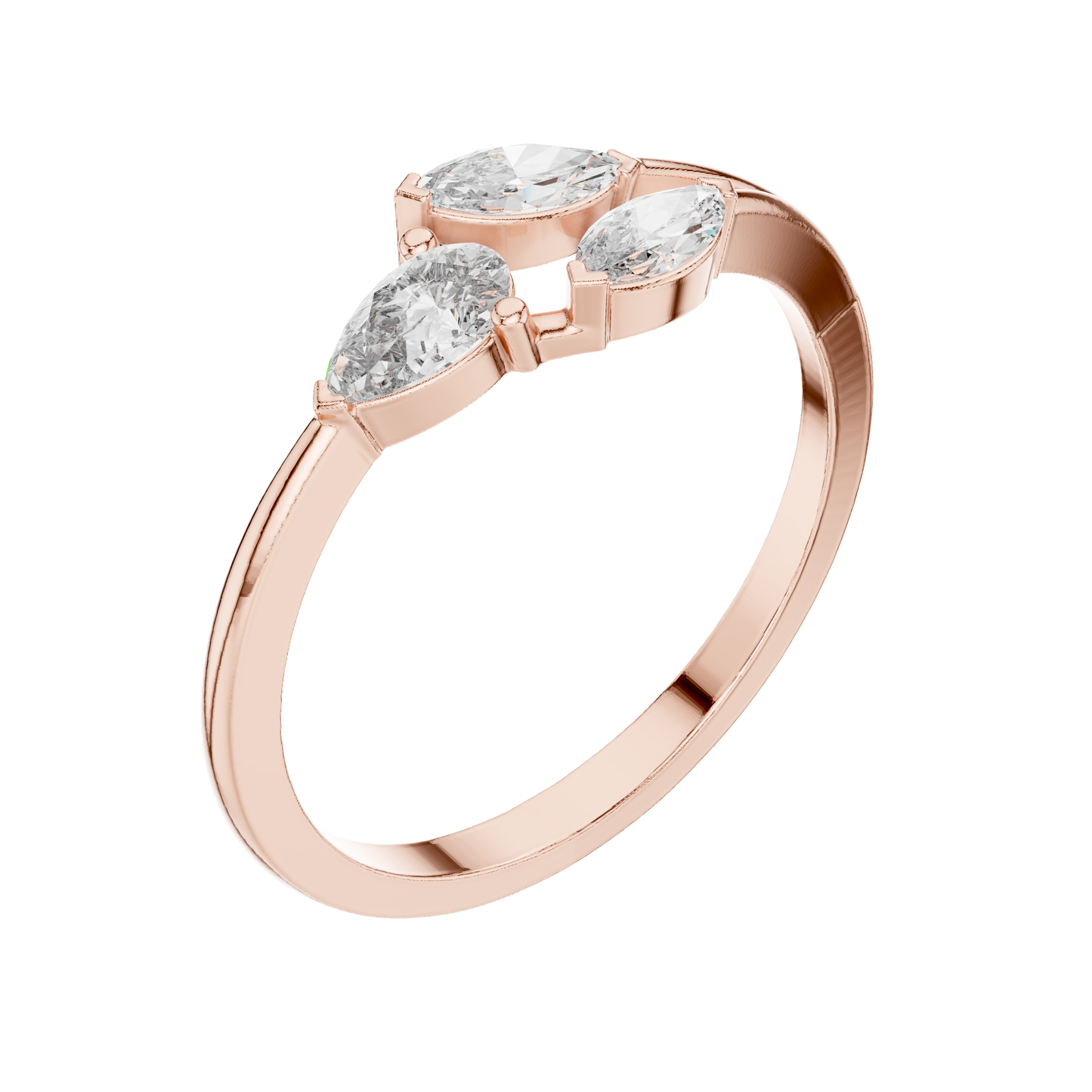 Mrq/Prs Cut Dimound Ring 14 K Yellow Gold Ring For Wommen - pure carat