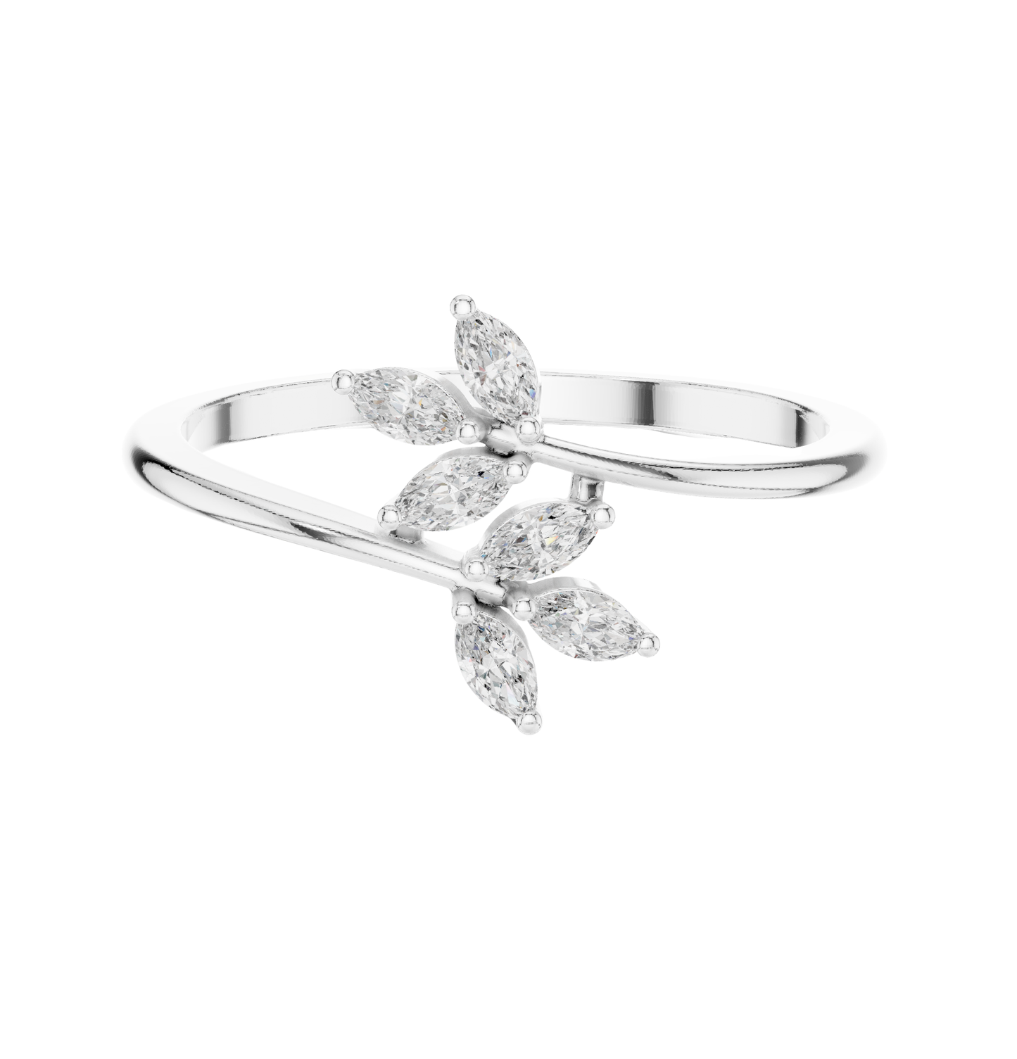 MRQ Cut Diamond Ring 14 K Pink Gold Ring For Wommen |pure carat