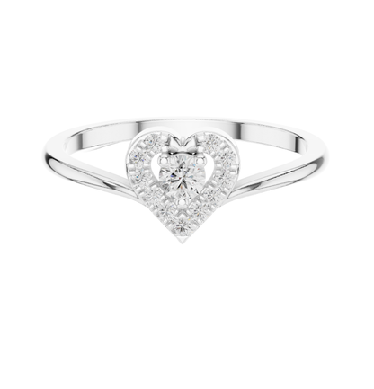 Heart shape  Round Cut Diamond Ring 14 K Yellow Gold Ring For Wommen |pure carat