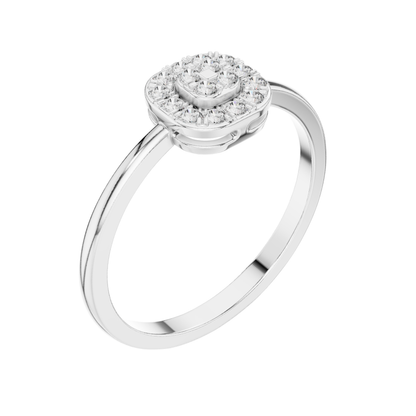 Round Cut Diamond Ring 14 K Pink Gold Ring For Wommen |pure carat