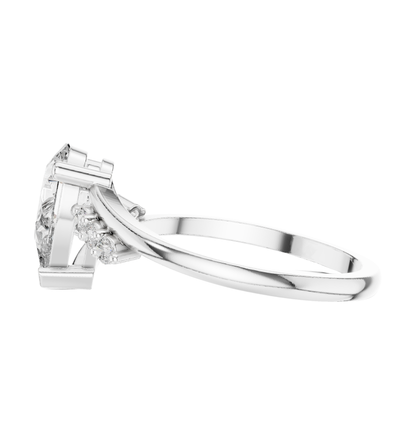 PRS Cut Dimond Ring 14 K Yellow Gold Ring For Wommen -pure carat