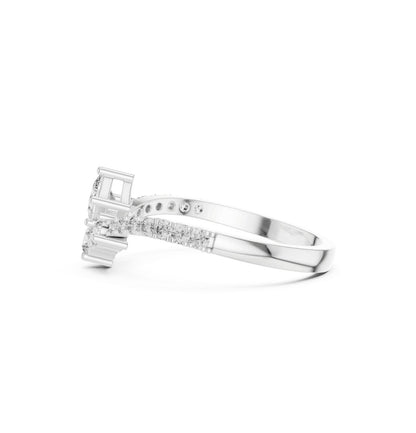 Round / Princess Cut Diamond Rose Gold 14 K Ring For Wommen |pure carat