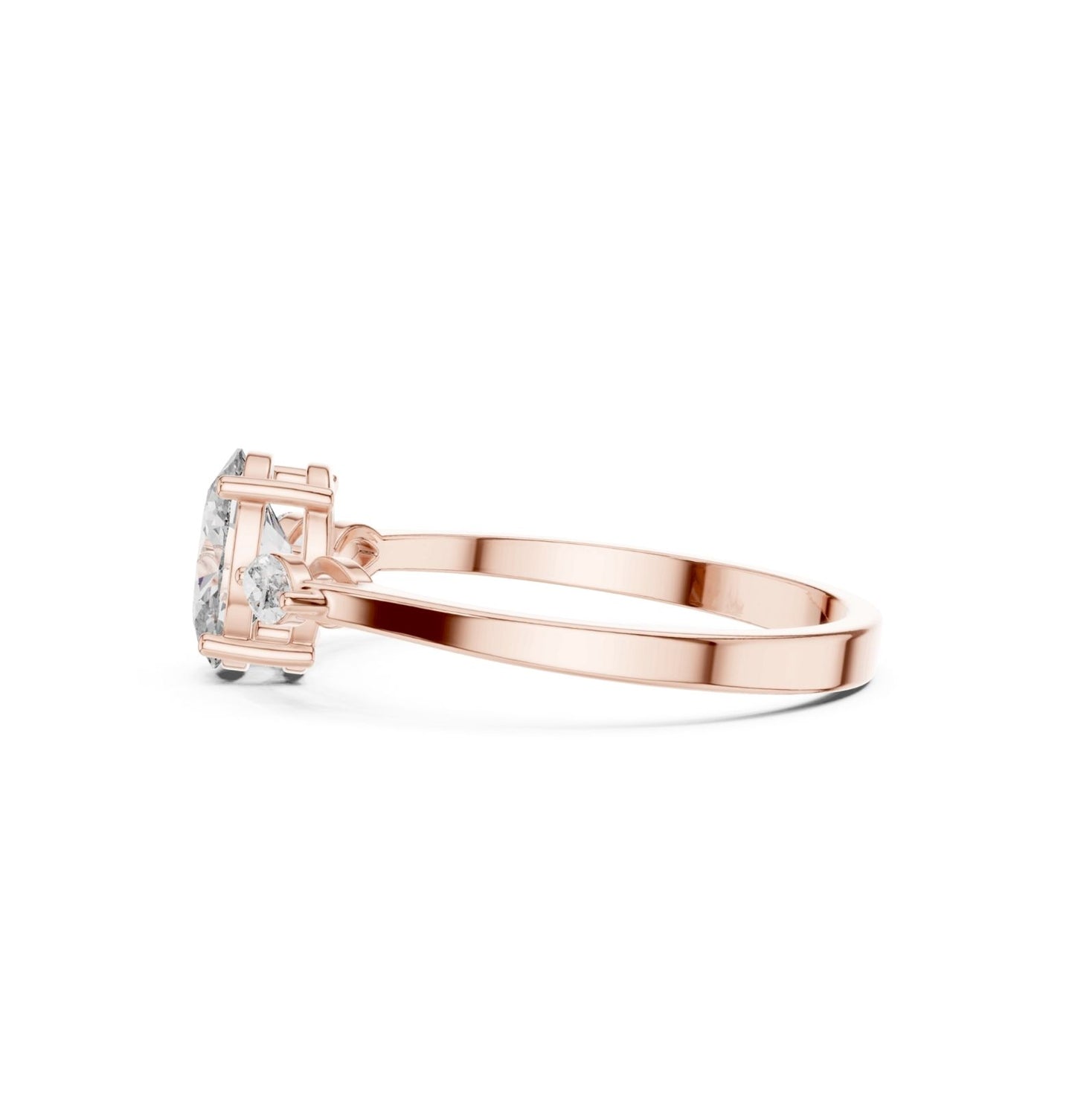 Oval / MRQ Cut Diamond Yellow Gold 14 K Ring For Wommen |pure carat