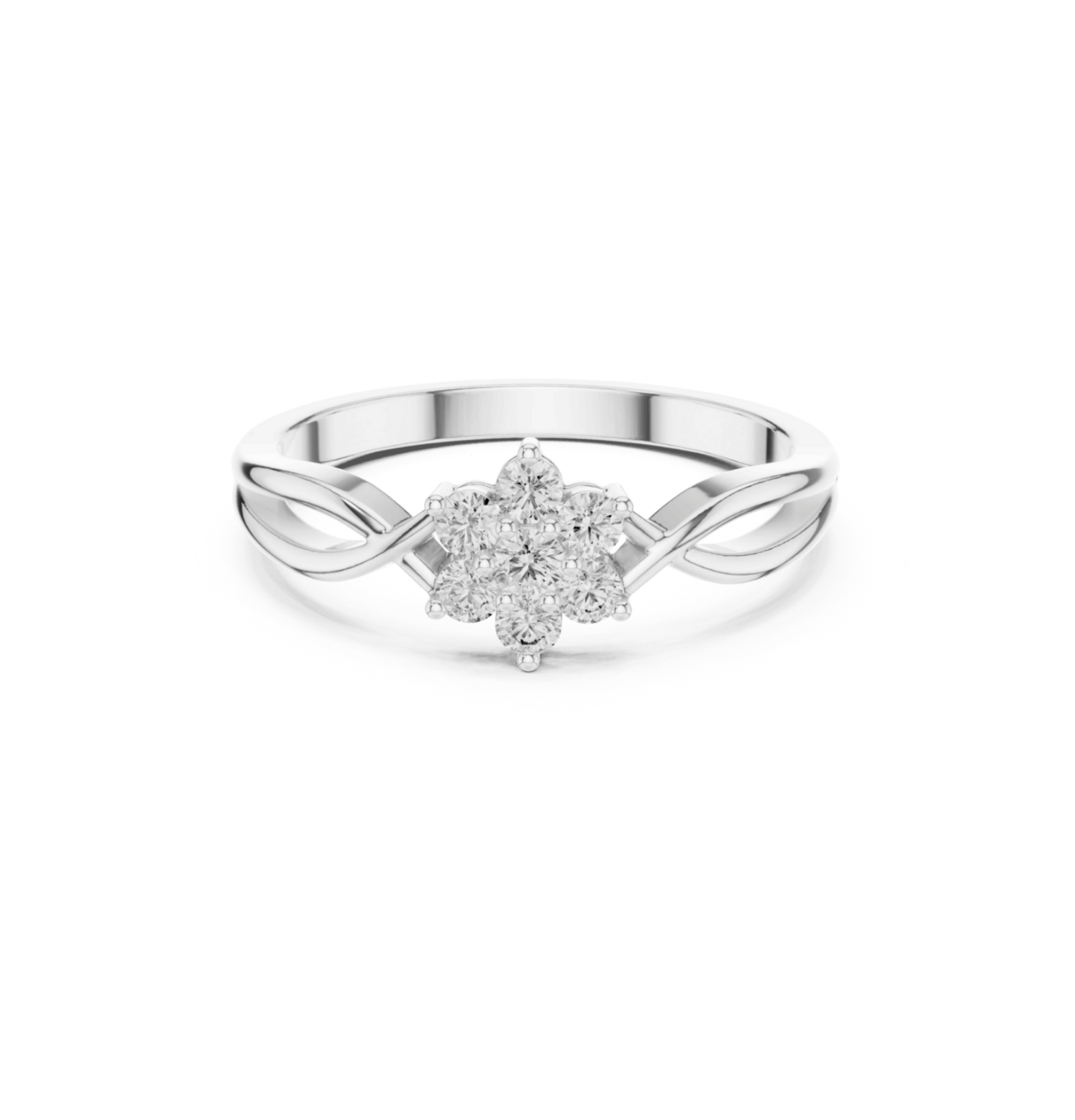 Round Cut Diamond Yellow Gold 14 K Ring For Wommen |pure carat