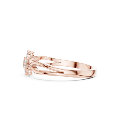 Round Cut Diamond Yellow Gold 14 K Ring For Wommen |pure carat