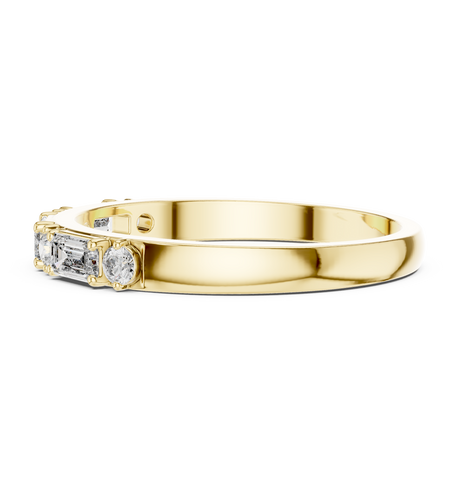 Round & Baguette Cut Diamond ring