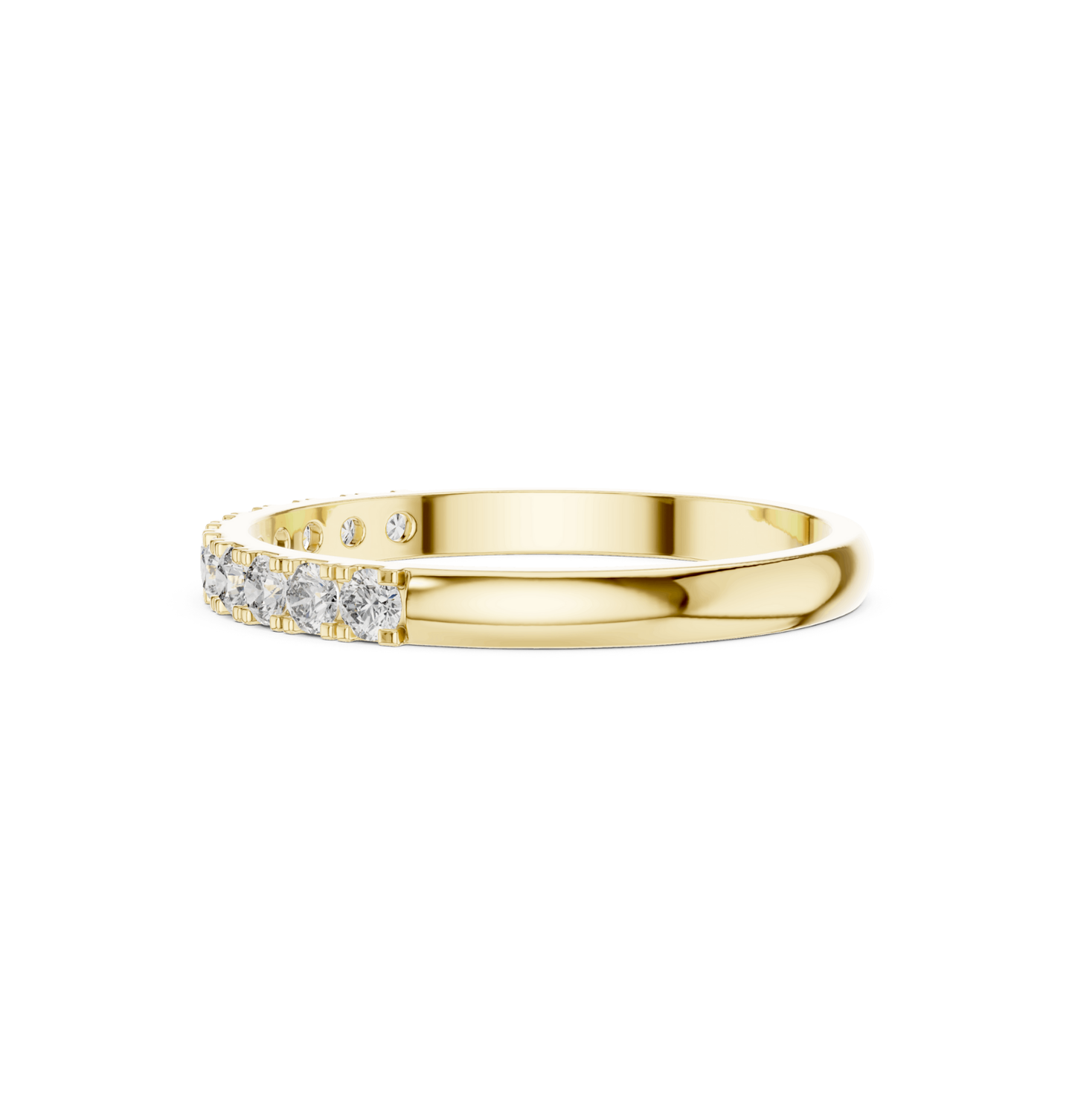Round Cut Diamond Yellow Gold 14 K Ring For Wommen |pure carat