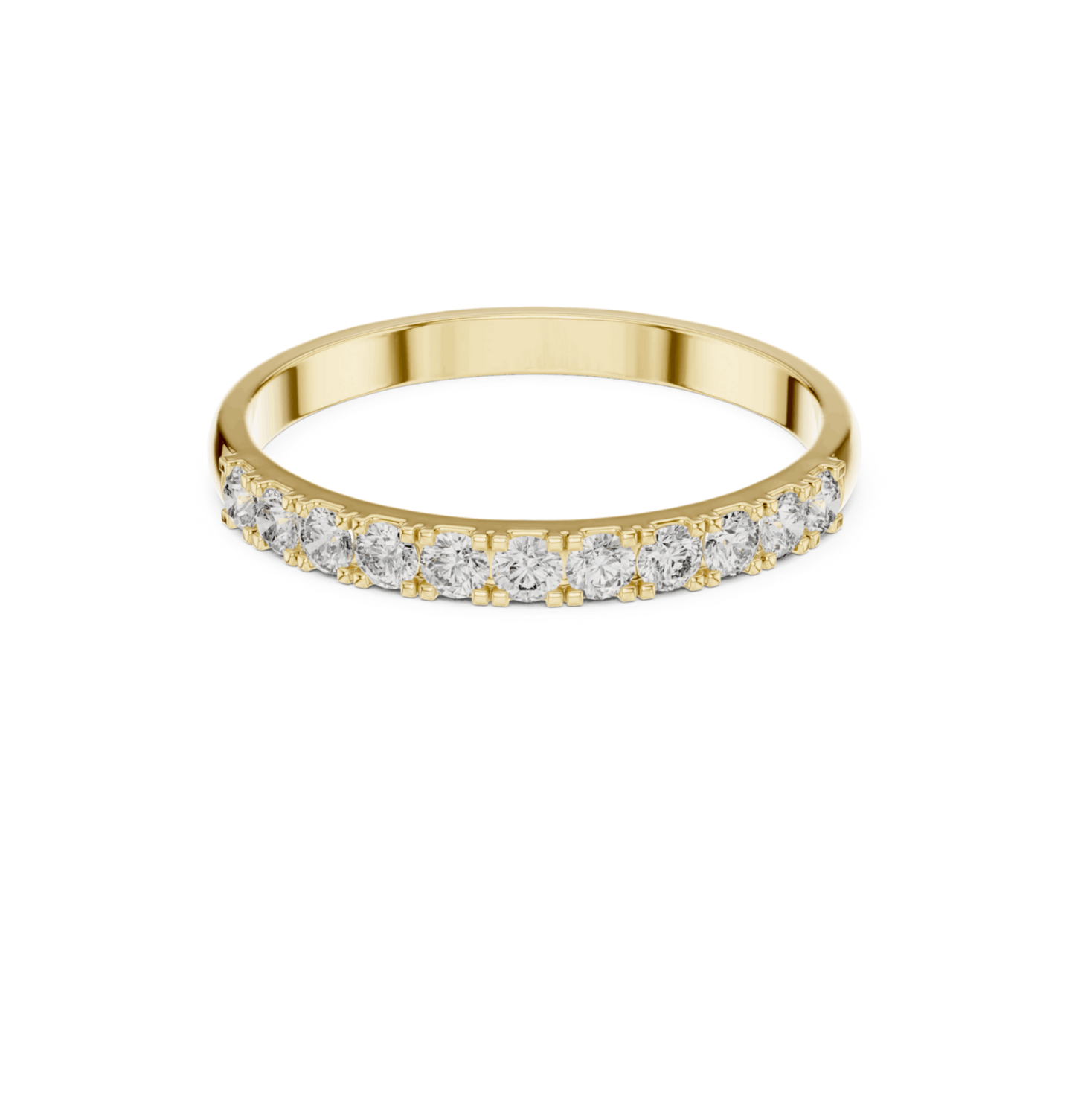 Round Cut Diamond Yellow Gold 14 K Ring For Wommen |pure carat