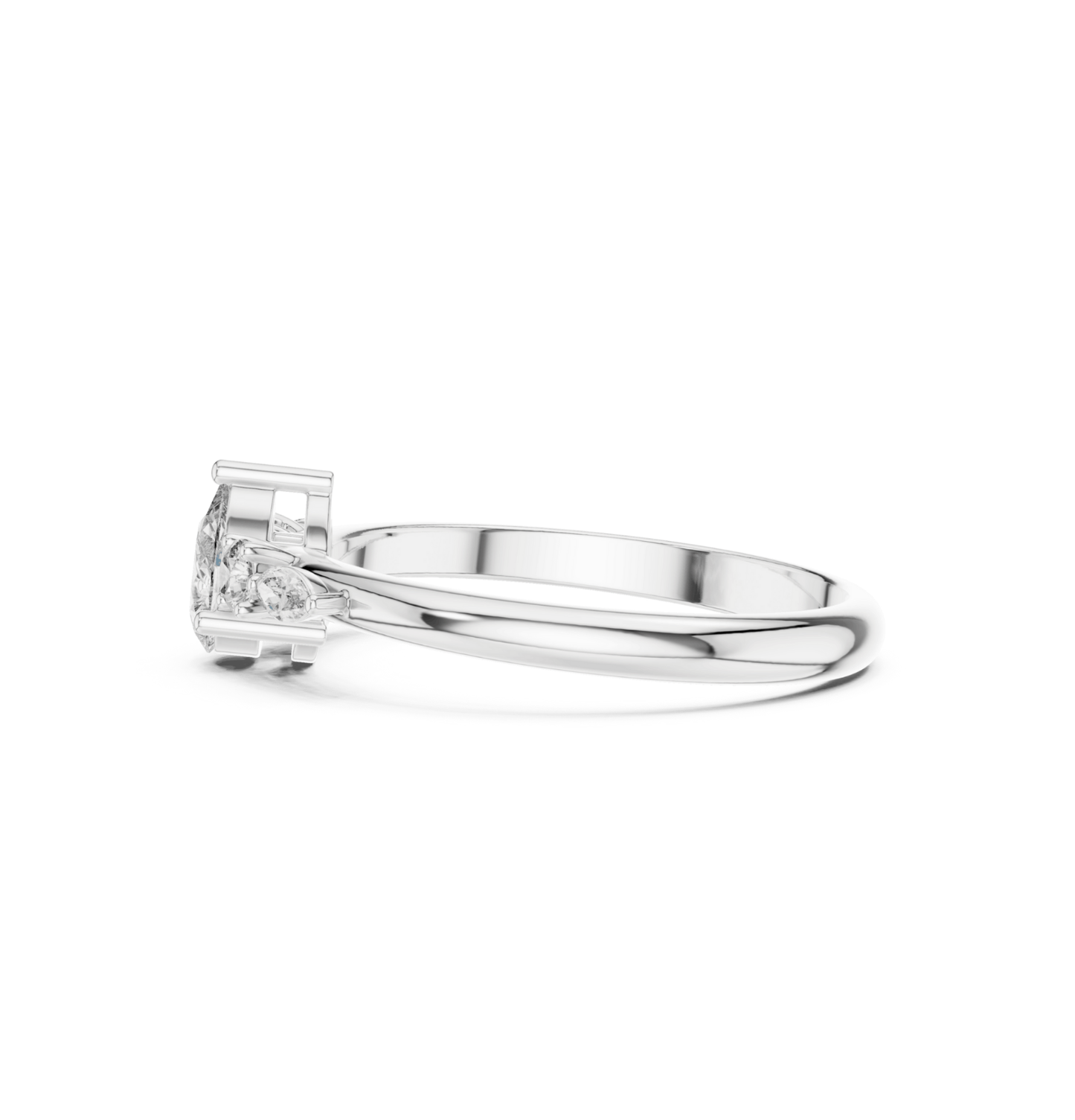 Round / MRQ / PRS Cut Diamond Pink Gold 14 K Ring For Wommen |pure carat