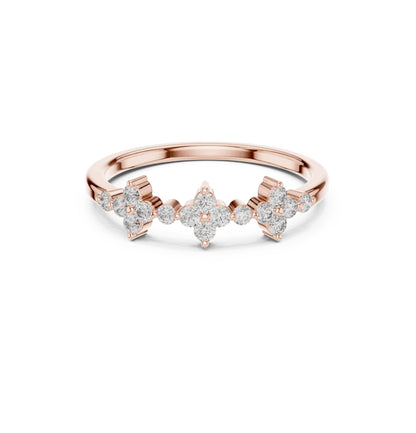 Round Cut Diamond Yellow Gold 14 K Ring For Wommen |pure carat