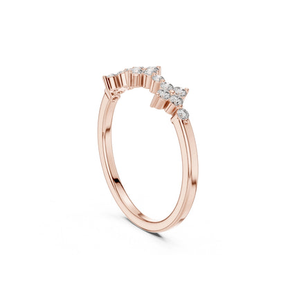 Round Cut Diamond Yellow Gold 14 K Ring For Wommen |pure carat