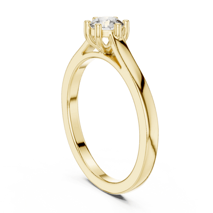 18K Gold 0.38 Ct Lab-Grown Diamond Ring for Women Premium Fine Jewelry Elegant Everyday & Gift Wear Anniversary Gift Lab Grown Diamond