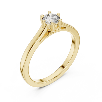 18K Gold 0.38 Ct Lab-Grown Diamond Ring for Women Premium Fine Jewelry Elegant Everyday & Gift Wear Anniversary Gift Lab Grown Diamond