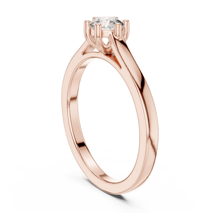 18K Gold 0.38 Ct Lab-Grown Diamond Ring for Women Premium Fine Jewelry Elegant Everyday & Gift Wear Anniversary Gift Lab Grown Diamond