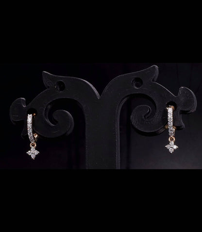 9Kt Yellow Gold Round Cut Lab-Grown Diamond Stud Earrings for Women Engagement Wear Pure Carat