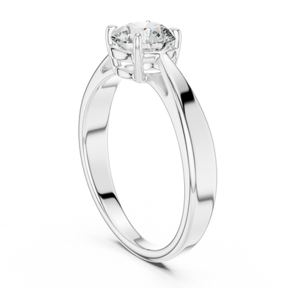 Yellow Gold Classic Solitaire Diamond Engagement Ring