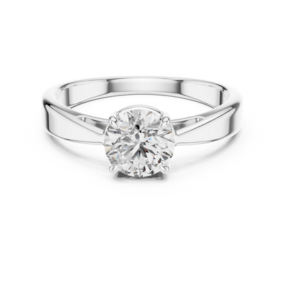Yellow Gold Classic Solitaire Diamond Engagement Ring