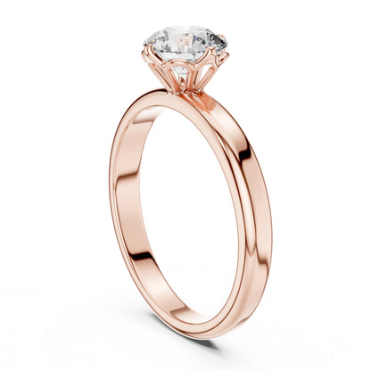Women’s Round Lab-Grown Diamond Solitaire Ring in 14K Yellow Gold