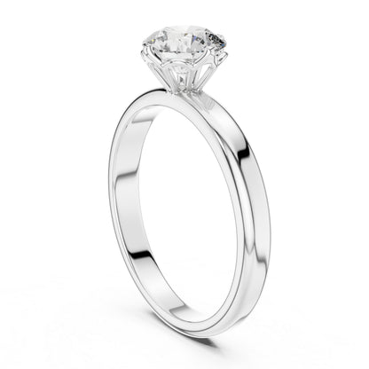 Women’s Round Lab-Grown Diamond Solitaire Ring in 14K Yellow Gold