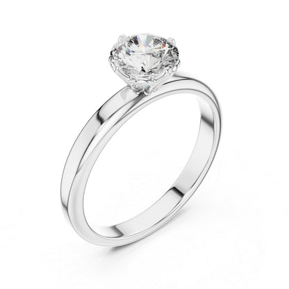 Women’s Round Lab-Grown Diamond Solitaire Ring in 14K Yellow Gold