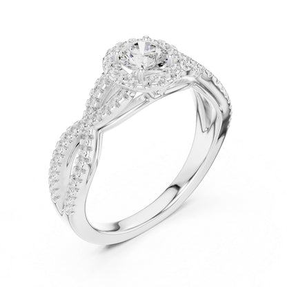 14K Yellow Gold Round Lab-Grown Diamond Engagement Ring for Women | Pure Carat
