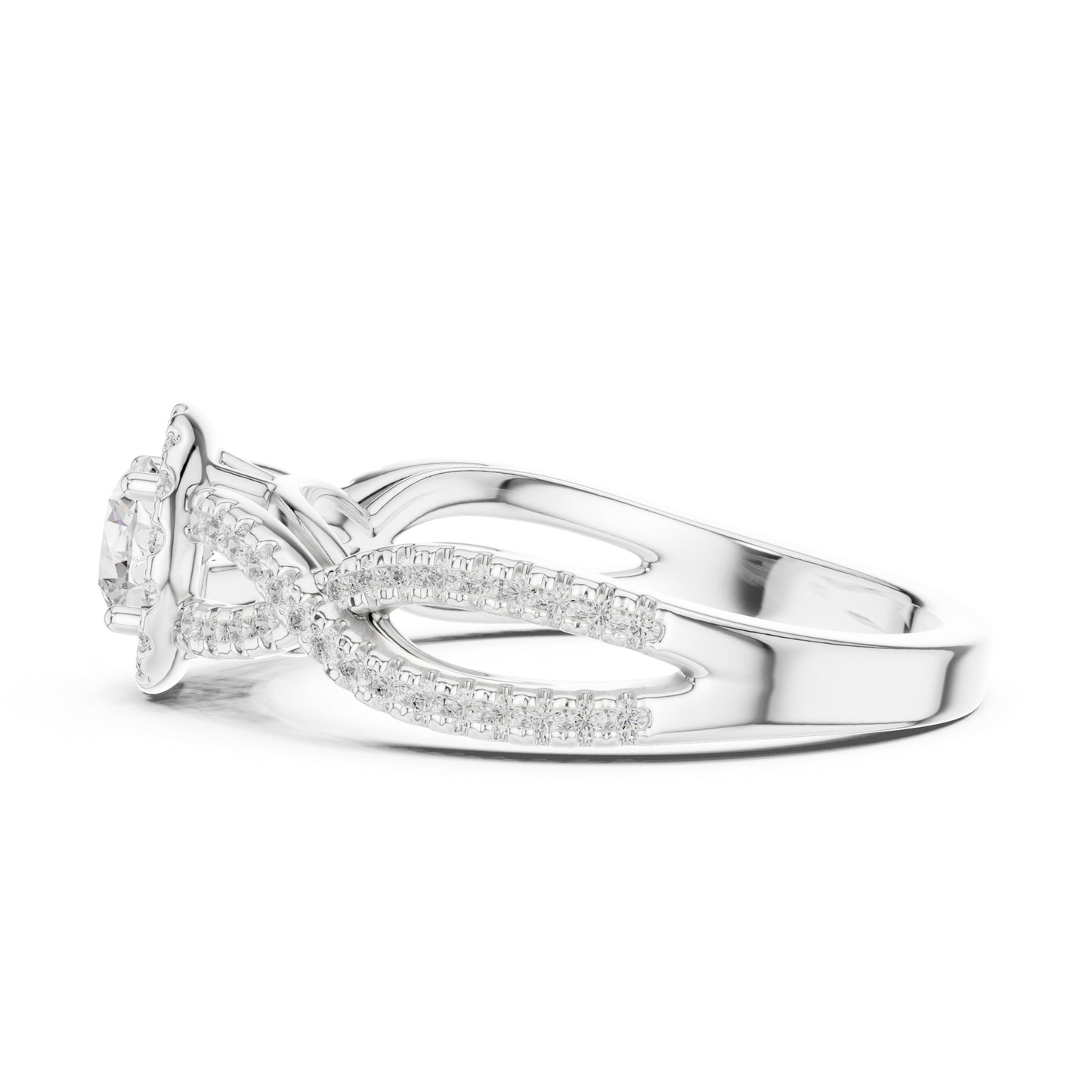 14K Yellow Gold Round Lab-Grown Diamond Engagement Ring for Women | Pure Carat