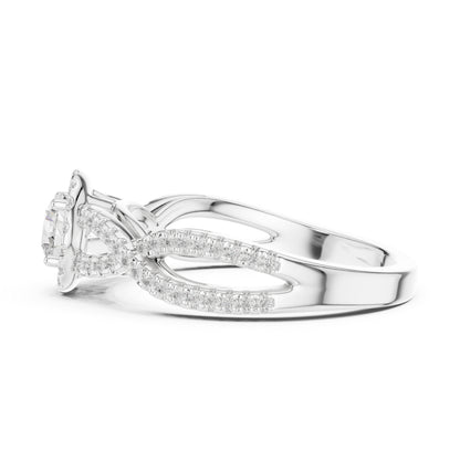 14K Yellow Gold Round Lab-Grown Diamond Engagement Ring for Women | Pure Carat