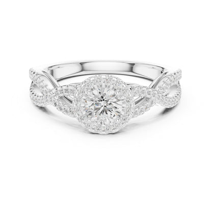 14K Yellow Gold Round Lab-Grown Diamond Engagement Ring for Women | Pure Carat