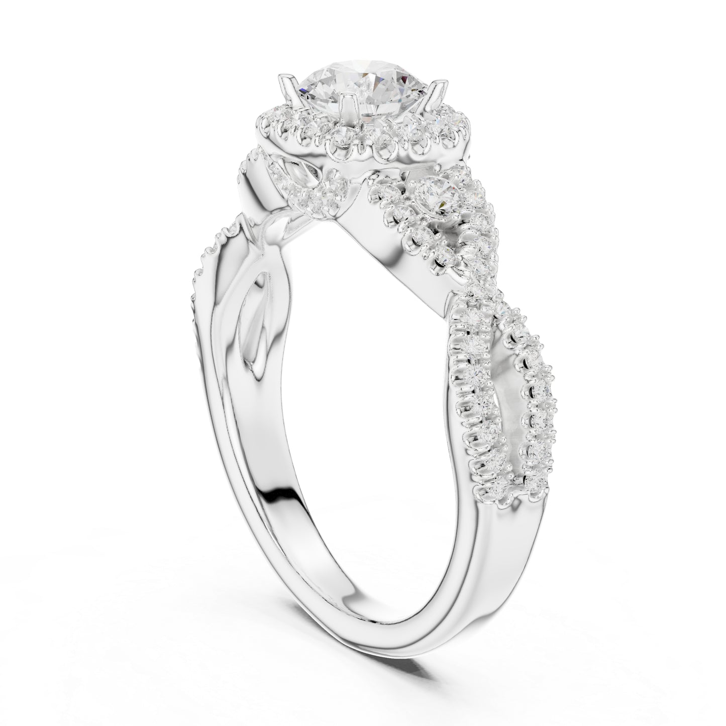 18K Rose Gold Round Lab-Grown Diamond Everyday Wear Ring for Women | Pure Carat