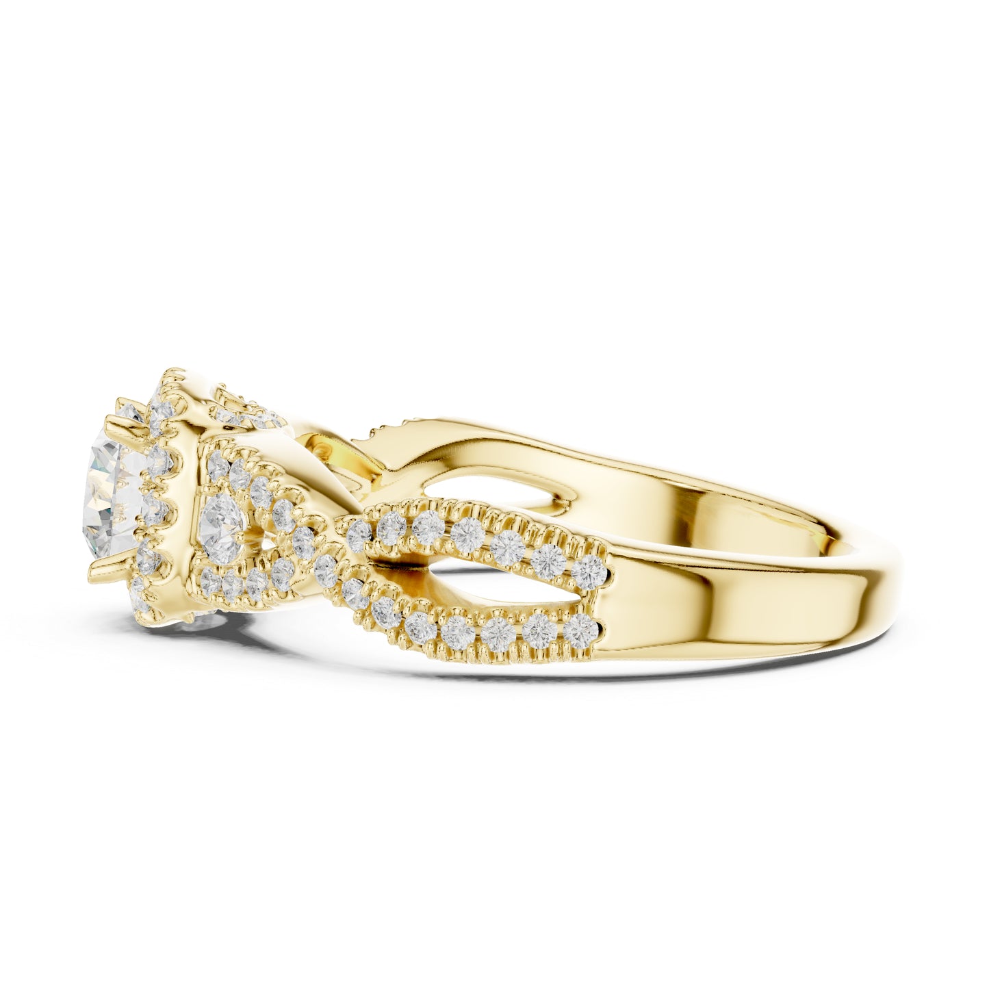 18K Rose Gold Round Lab-Grown Diamond Everyday Wear Ring for Women | Pure Carat