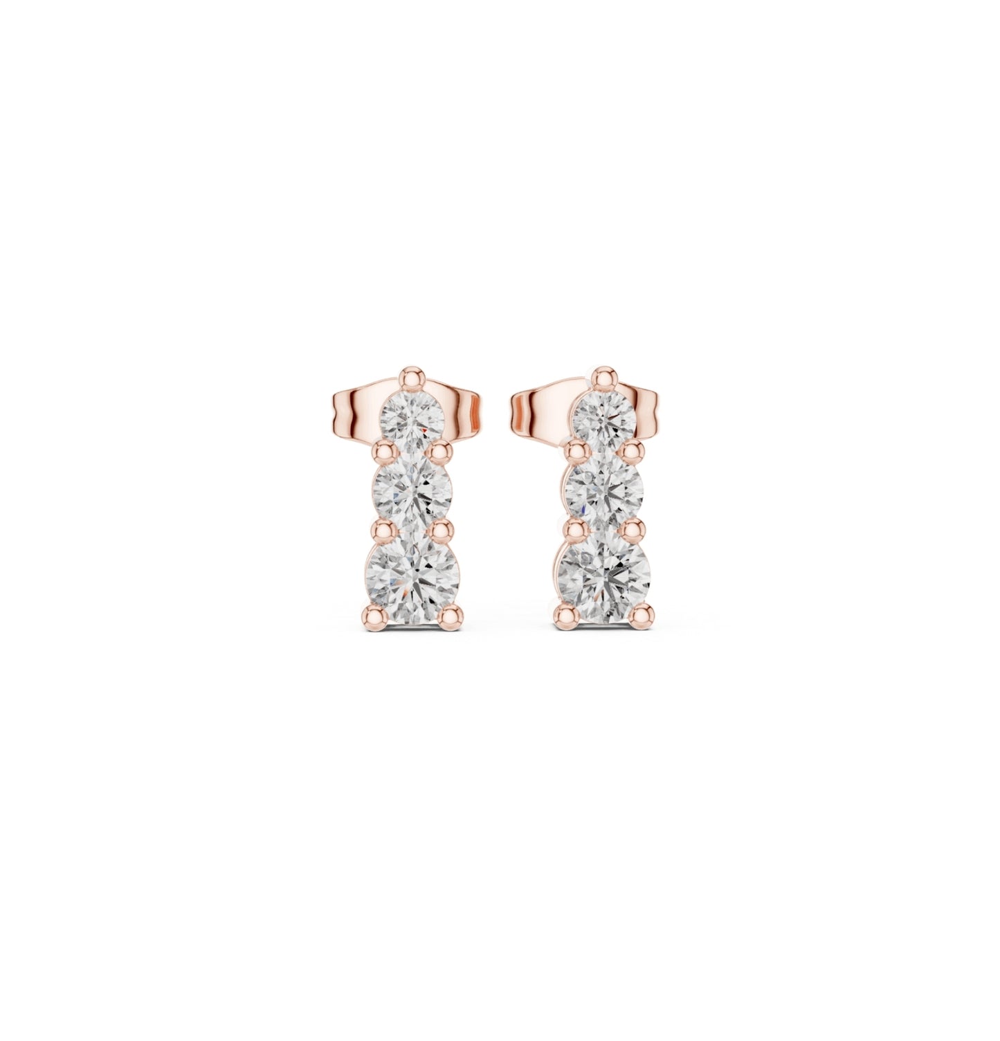 Round Cut Diamond Yellow Gold 14 K Earring For Wommen |pure carat