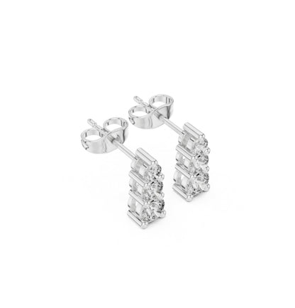 Round Cut Diamond Yellow Gold 14 K Earring For Wommen |pure carat