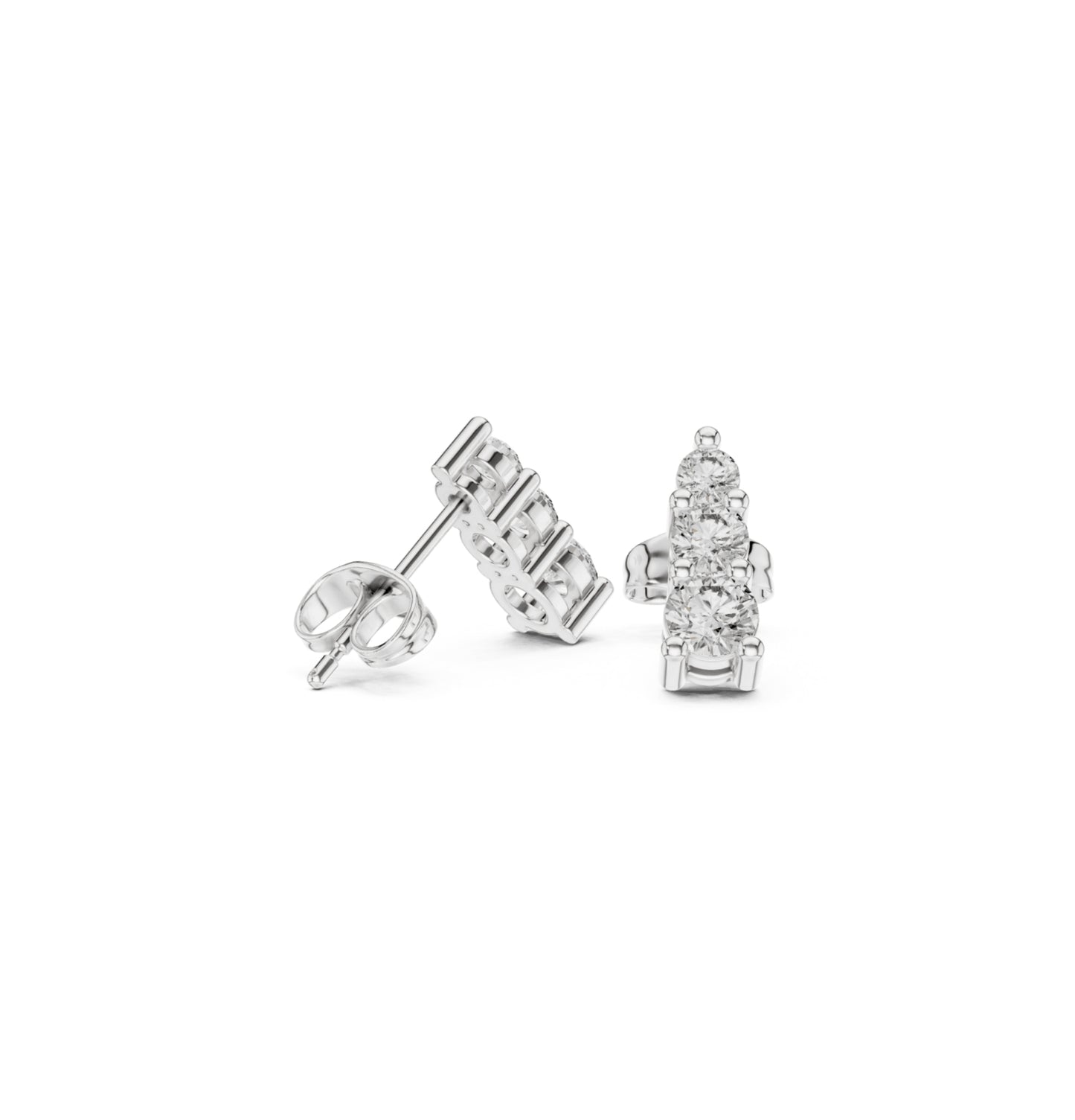 Round Cut Diamond Yellow Gold 14 K Earring For Wommen |pure carat