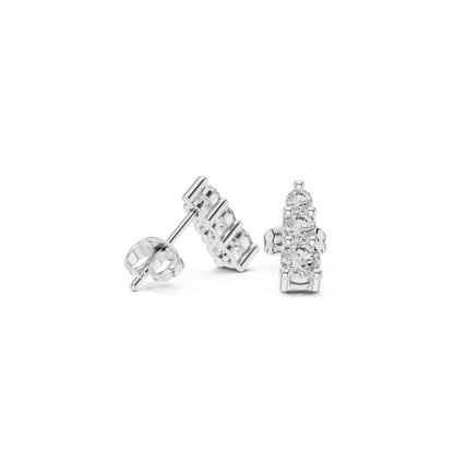 Round Cut Diamond Yellow Gold 14 K Earring For Wommen |pure carat