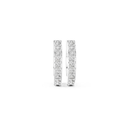 Round Cut Diamond Pink Gold 14 K Earring For Wommen |pure carat