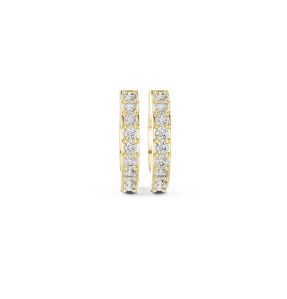 Round Dimond Earring 
