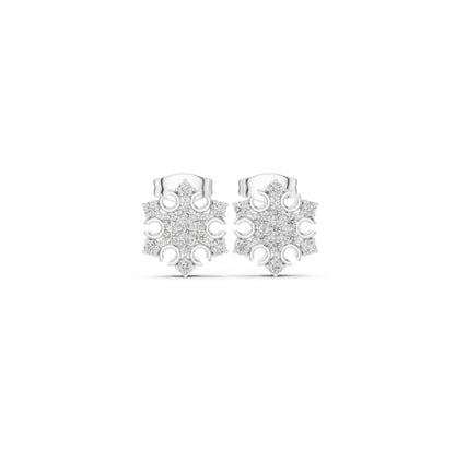Round Cut Diamond Yellow Gold 14 K Earring For Wommen |pure carat
