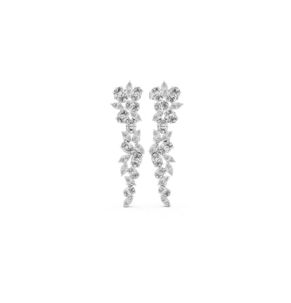 Oval / MRQ Cut Diamond Rose Gold 14 K Earring For Wommen |pure carat