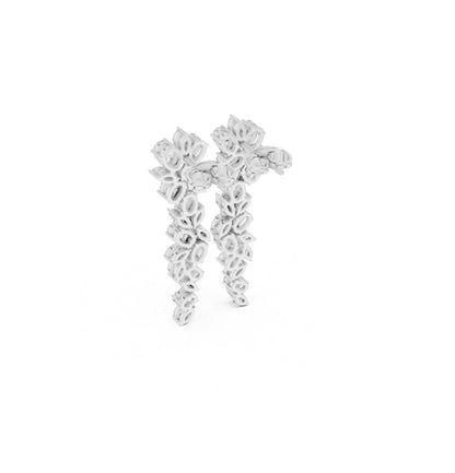 Oval / MRQ Cut Diamond Rose Gold 14 K Earring For Wommen |pure carat
