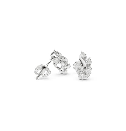 Round / MRQ Cut Diamond Yellow Gold 14 K Earring For Wommen |pure carat