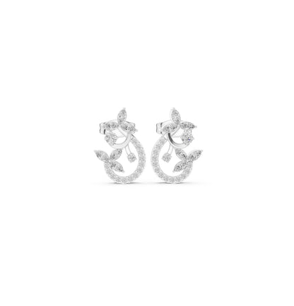 Round /MRQ Cut Diamond Yellow Gold 14 K Earring For Wommen |pure carat