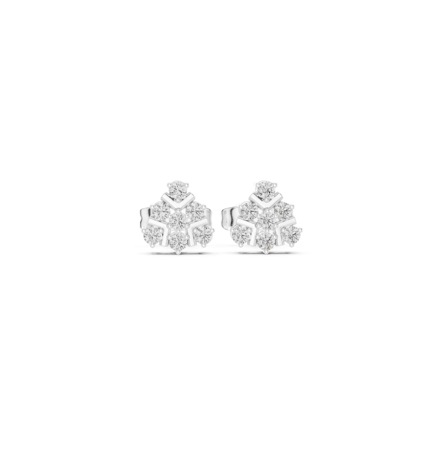 Round Cut Diamond Yellow Gold 14 K Earring For Wommen |pure carat