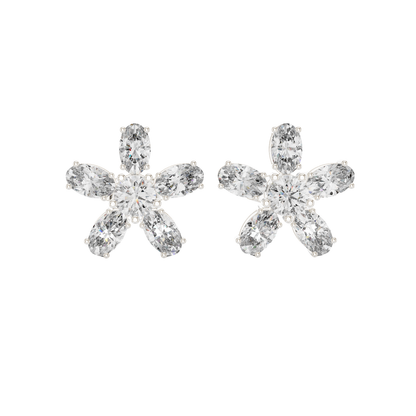 Round Cut Dimound Earring 14 k Gold for Wommen For Earring - pure carat