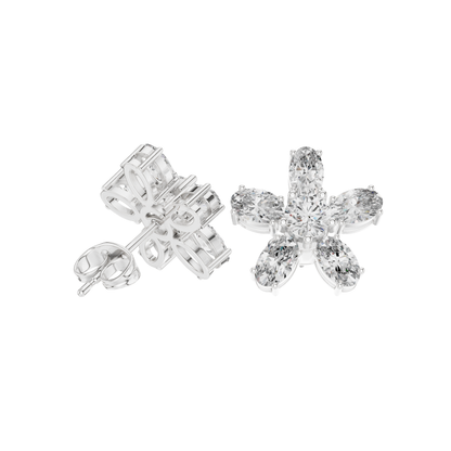 Round Cut Dimound Earring 14 k Gold for Wommen For Earring - pure carat