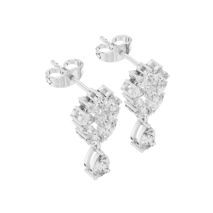 PRS / MRQ Cut Diamound Earring 14 K Yellow Gold Earring For Wommen - pure carat